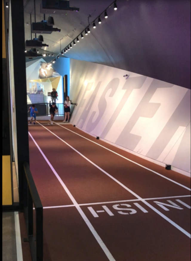 image of the track at the US olympic museum