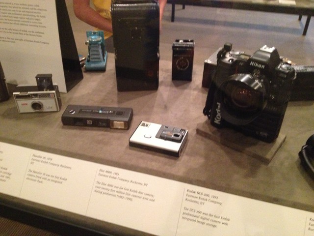 photo of a display at the Eastman House camera and photography museum