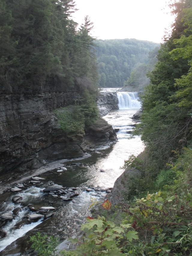photo of a the lower falls at Letchworth State Park in New York