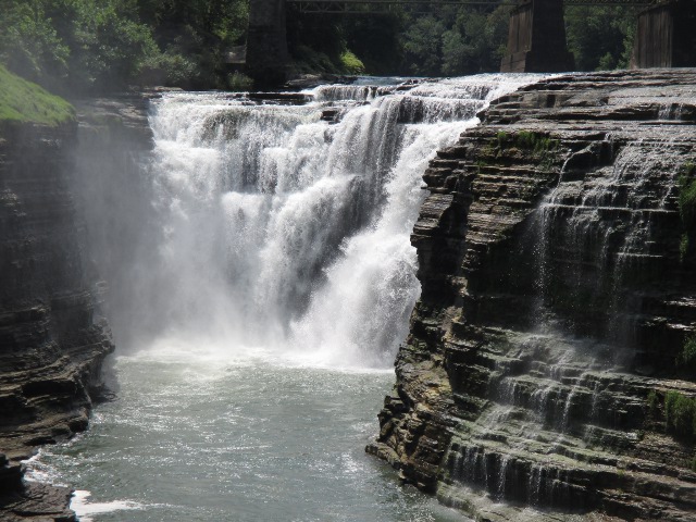 photo of a waterfall at Letchworth State Park in New York