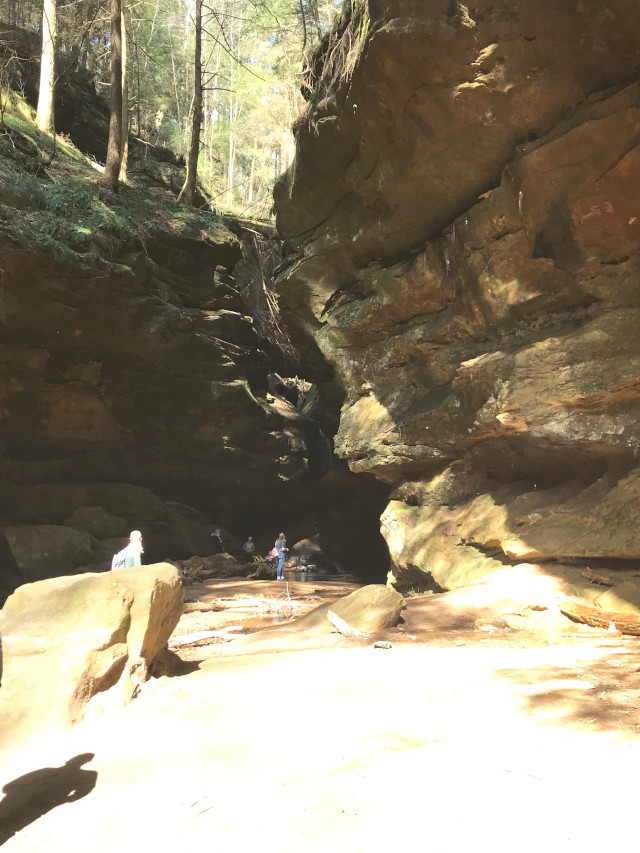 image of the hollow at Conkles Hollow hiking area in Hocking Hills Ohio