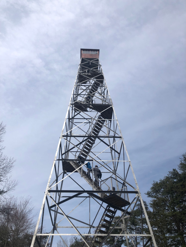 image of the fire tower in Hocking Hills Ohio