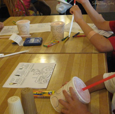 a dining table at Young's Jersey Dairy in Yellow Springs, Ohio