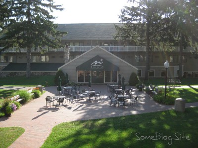 picture of the back of the Lodge at Maranatha