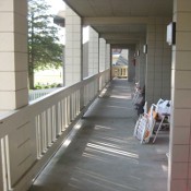 picture of the balcony of the Duneside Apartments at Maranatha