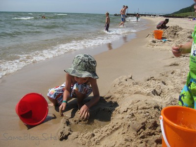 picture of the Lake Michigan beach at Maranatha