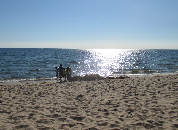 image of the people taking photos on the beach at Lake Michigan of Maranatha Bible and Missionary Conference in Norton Shores, MI