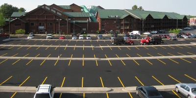 picture of a parking lot at the Wilderness Resort