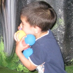 picture of children playing with foam balls at the Wilderness Resort