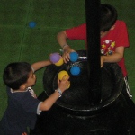 picture of children playing with foam balls at the Wilderness Resort