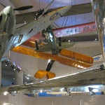 picture of the airplanes inside the Chicago Museum of Science and Industry