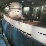 picture of the U-505 inside the Chicago Museum of Science and Industry