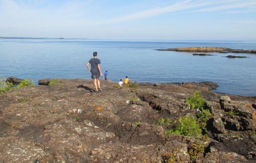 image of Black Rock formation on Presque Isle