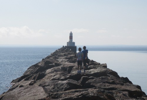 image of lighthouse beacon on Presque Isle