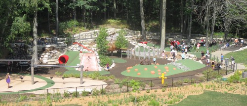 image of the playground at Dow Gardens
