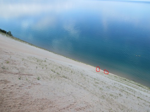 image of the view at Sleeping Bear Dunes