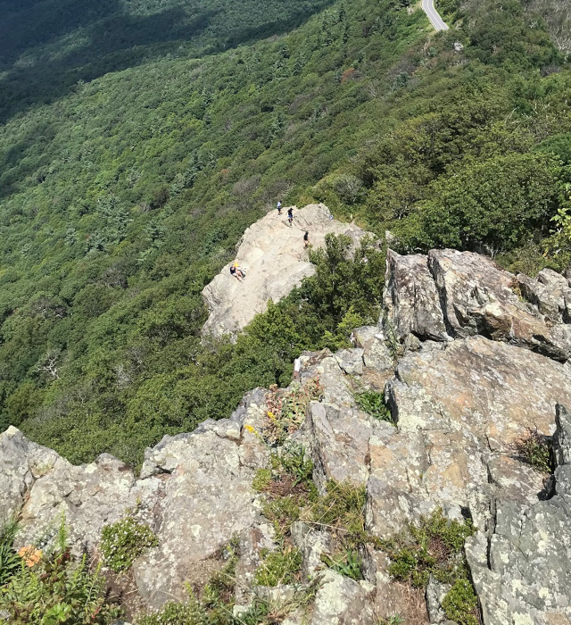 image of the lower little Stony Man at Skyline Drive in Shenandoah National Park in Virginia