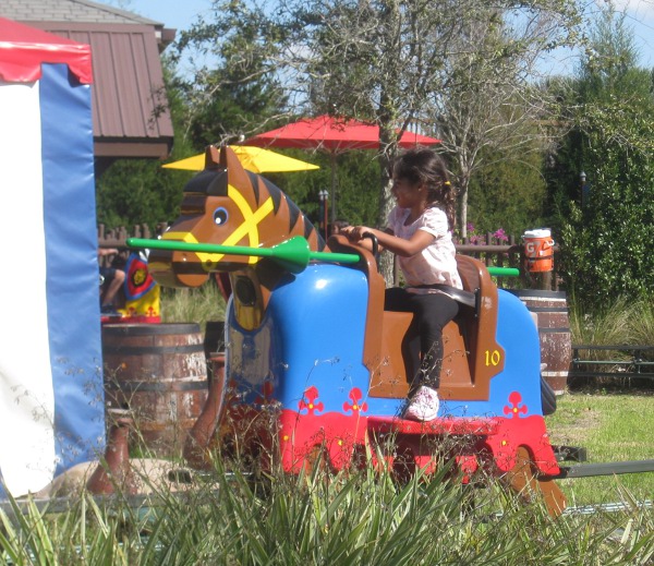 photo of the horse ride at Legoland in Orlando, FL