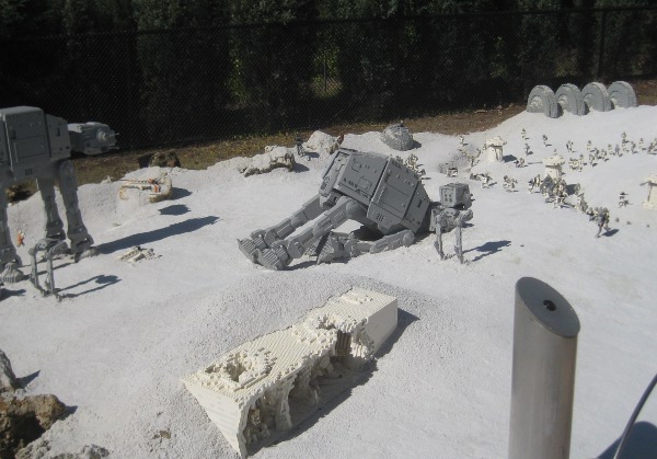 photo of Hoth at Miniland at Legoland in Orlando, FL