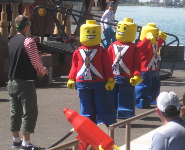 photo of the soldiesr in the ski show at Legoland in Orlando, FL