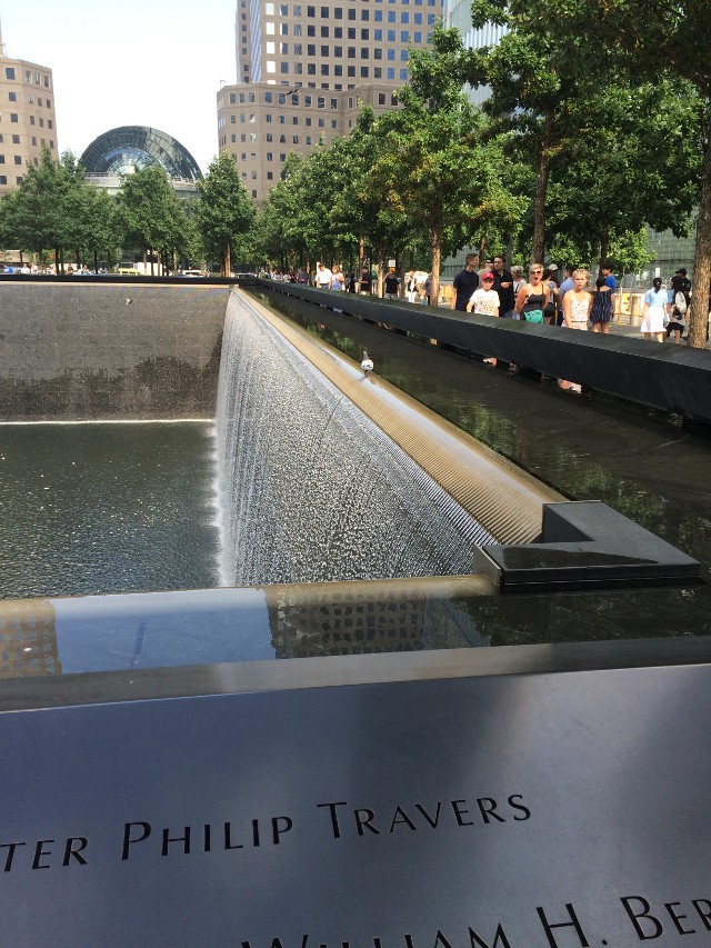 photo of the World Trade Center memorial pools