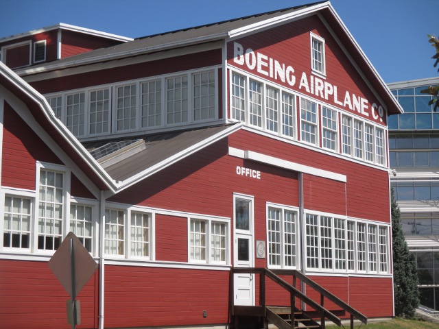 image of the barn at the Boeing Museum of Flight in Seattle