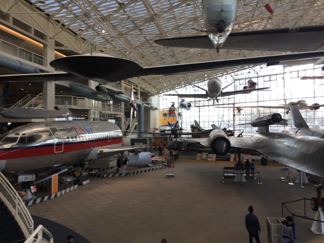 image of the planes at the Boeing Museum of Flight in Seattle