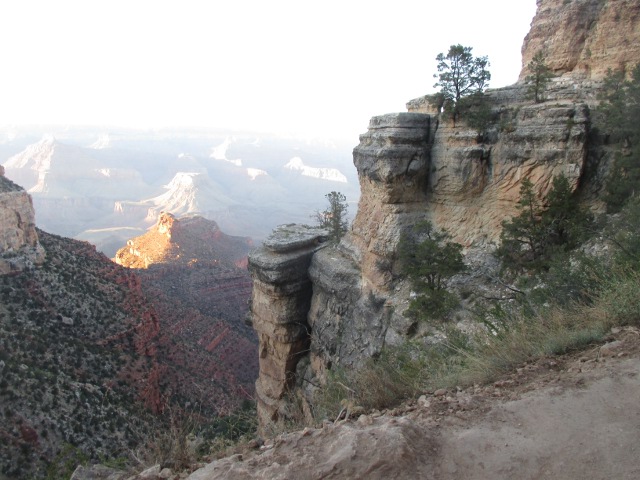 image on the trail at the Grand Canyon