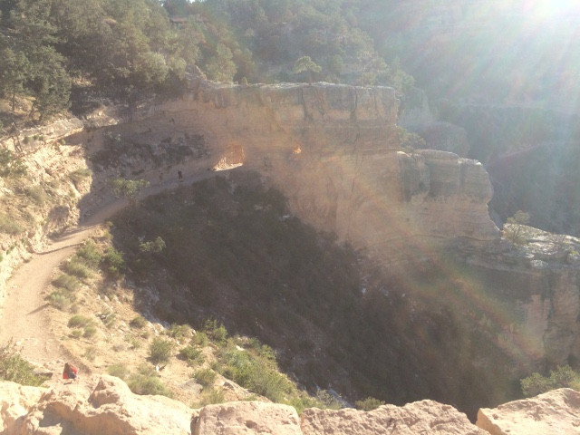 image of the start of the trail at the Grand Canyon