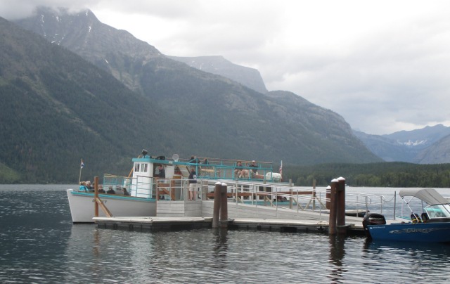 image of the Lake McDonald tour boat in Glacier National Park