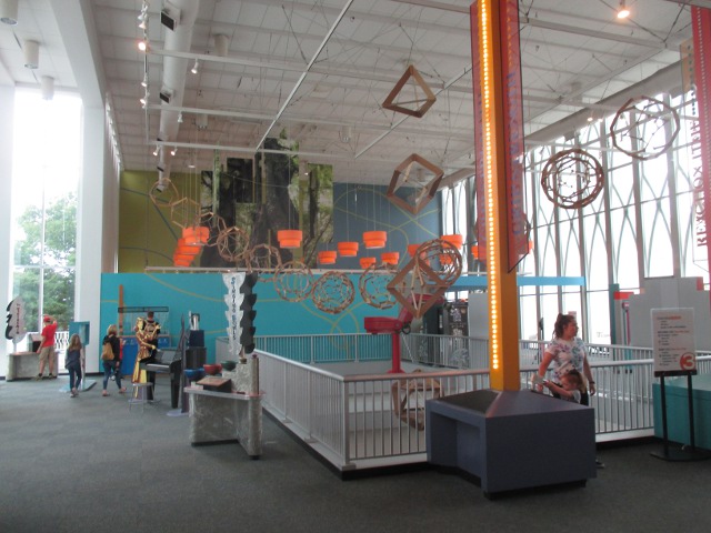 image of the inside of the science museum in Seattle