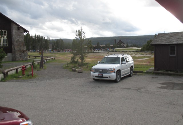 image of the view from the cabin at Yellowstone National Park