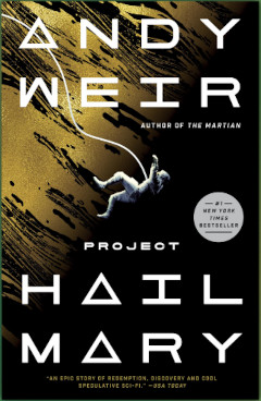image of the Project Hail Mary book by Andy Weir