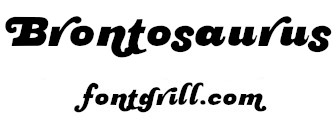 image of Brontosaurus font