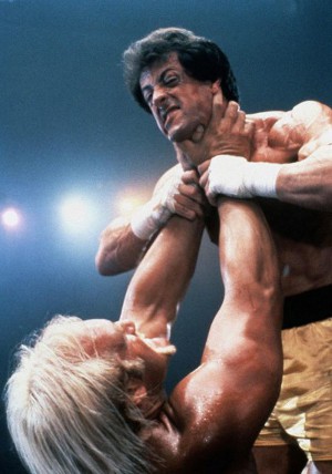 image of Rocky Balboa fighting Hulk Hogan