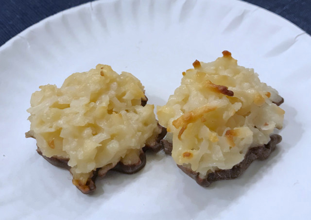 image of Christmas cookies called coconut macaroons