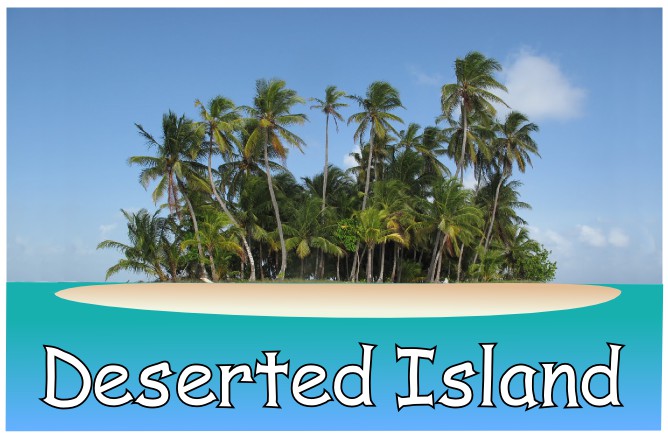 image of a deserted island