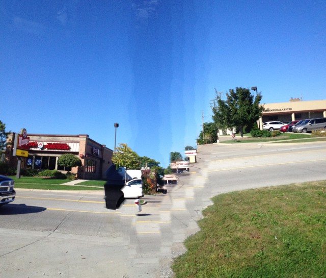 image of a panoramic photo taken by a child