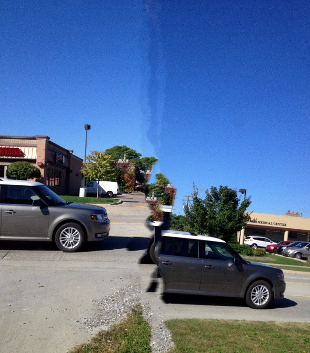 image of a panoramic photo taken by a child