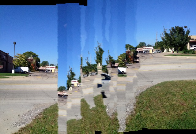 image of a panoramic photo taken by a child