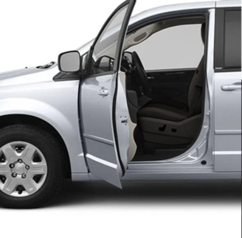 image of a car door without a curved section that protrudes with a sharp edge