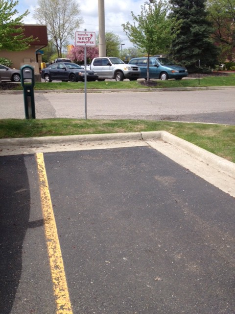 image of an empty parking spot