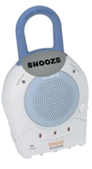 illustration of a baby monitor with a snooze button