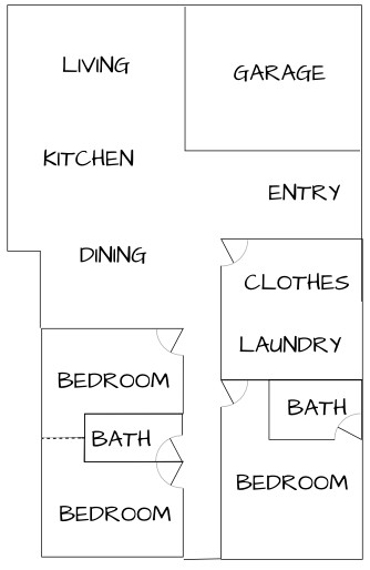 image of a house plan for a 2100-sq-ft ranch with 3 bedrooms