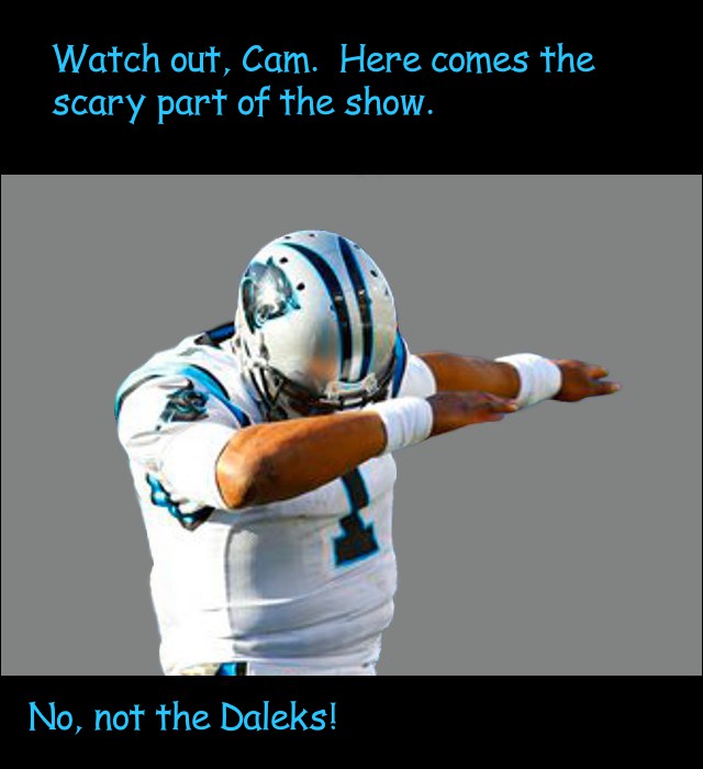 image of Cam Newton hiding his eyes at the scary part of a movie