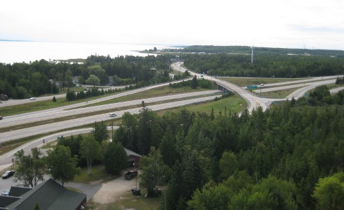 the view from Castle Rock, looking south