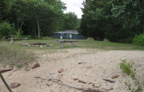 vacation house from the backyard