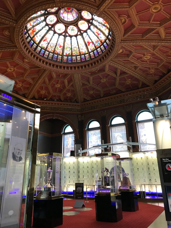 image of the display room for the Stanley Cup