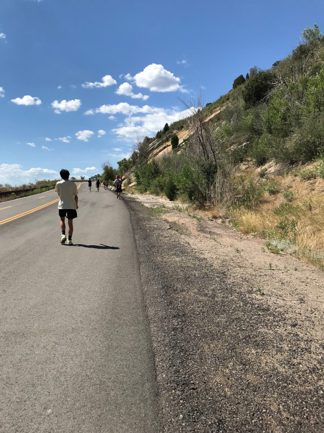 image of the road path at Dinosaur Ridge in Denver