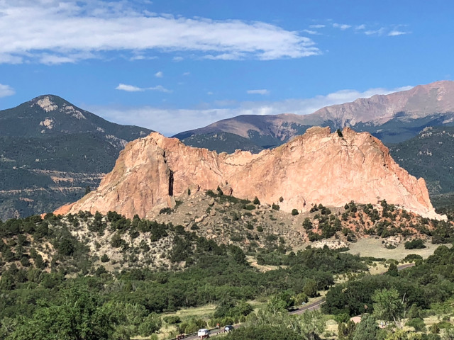 image of the view from the Garden of the Gods visitor center